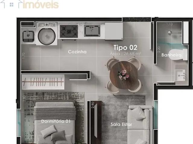Apartamento à venda, com 01 dormitório na Pires do Rio, São Paulo, SP