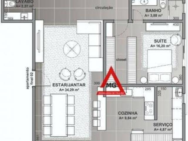 Apartamento á venda com 3 suítes no bairro Pinheirinho em Itajubá/MG