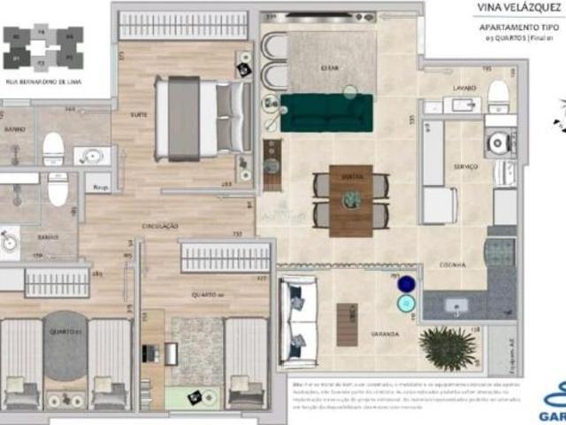 Apartamento à venda em Belo Horizonte MG, Gutierrez: 2 quartos, 2 suítes, 1 sala, 3 banheiros, 2 vag