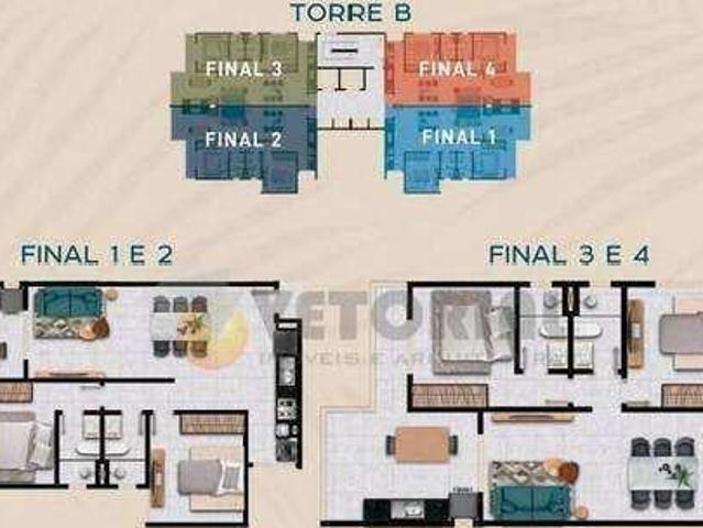 Apartamento à venda em Caraguatatuba, Jardim Aruan, com 3 quartos, 127,00m²