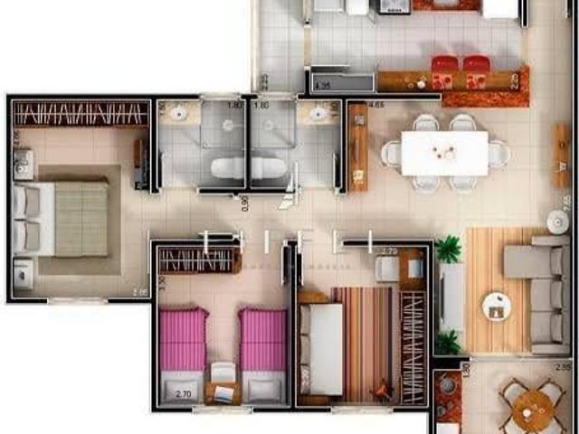 Apartamento à venda em Sorocaba, Além Ponte, com 3 quartos, com 90 m², Condomínio Residencial Winner