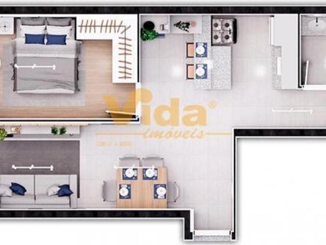 Apartamento á venda, Rio Pequeno, 01 quarto