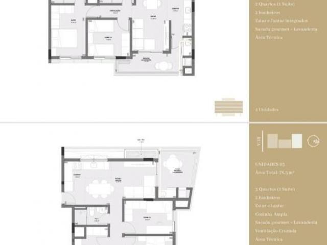 Apartamento a venda 02,3 quartos com suíte Jardim Paulista em Campina Grande do Sul PR
