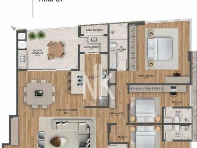 Apartamento à venda, 163 m² por R$ 1.788.517,00 Alphaville Graciosa Pinhais/PR