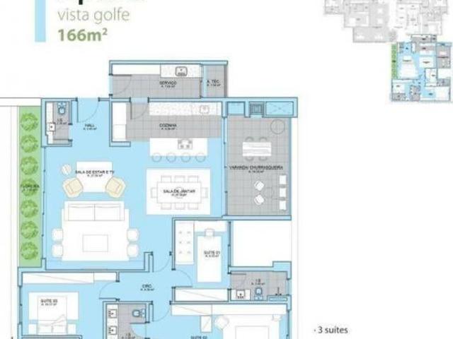 Apartamento à venda, 166 m² por R$ 2.400.000,00 Alphaville Graciosa Pinhais/PR