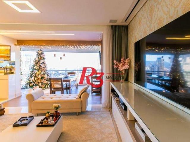 Apartamento à venda, 199 m² por R$ 3.200.000,00 Ponta da Praia Santos/SP