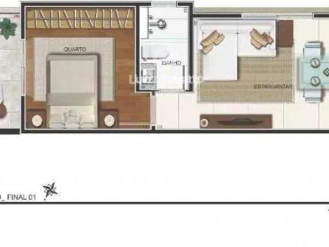 Apartamento à venda 1 quarto 1 vaga Floresta