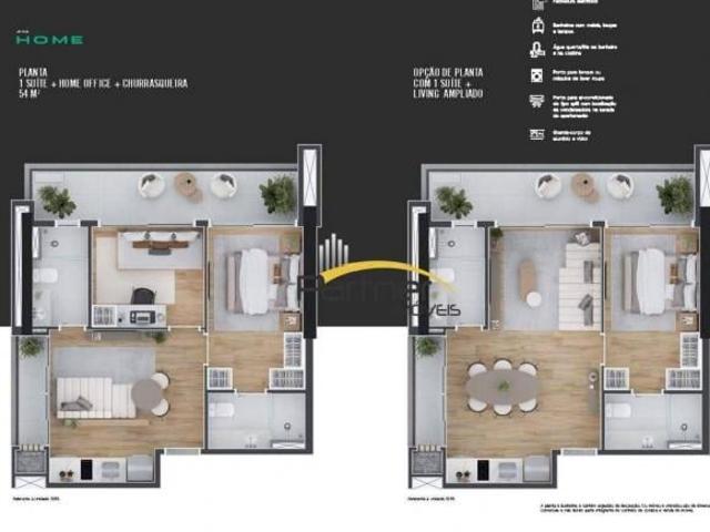 Apartamento à venda, 49 m² por R$ 675.081,00 Centro Curitiba/PR