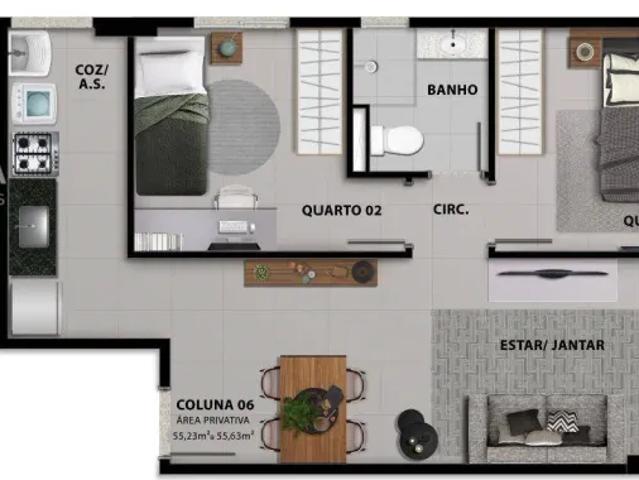Apartamento à venda, 55 m² por R$ 798.000,00 Jardim Camburi Vitória/ES