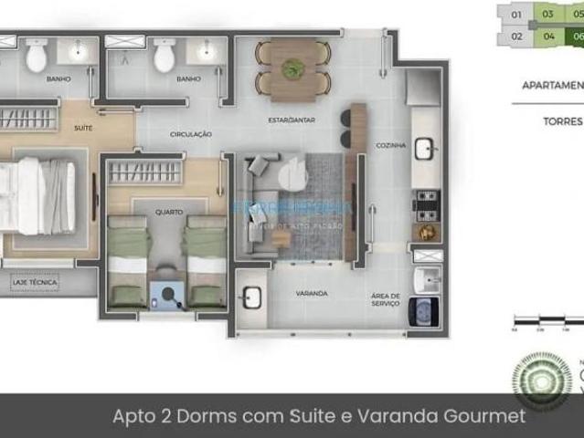 Apartamento à venda, 52 m² por R$ 460.000,00 Jardim das Indústrias São José