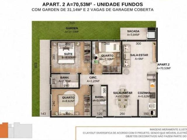 Apartamento à venda 79m² 3 quartos 1 suíte 2 vagas Bairro Boqueirão | Imperium Tower Residence | Cur