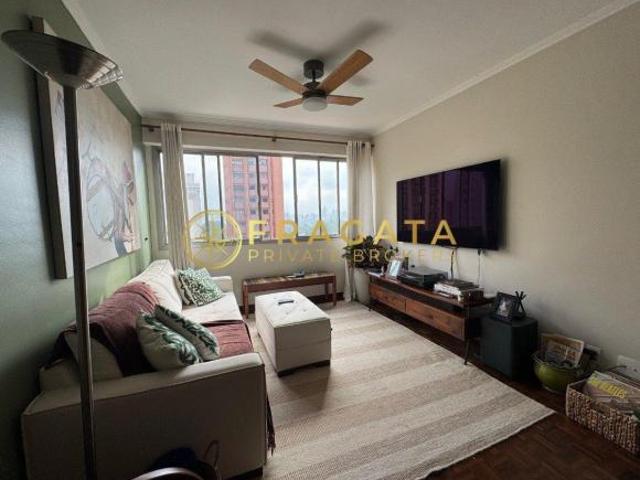 Apartamento á venda 90m² 2 Quartos e 1 vaga Vista livre e parte plana do Jardim Paulista SP