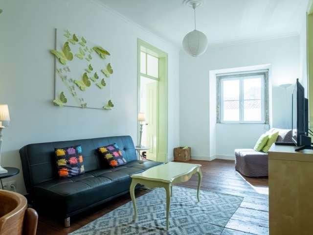 Apartamento arejado de 1 quarto para alugar em Alfama, Lisboa