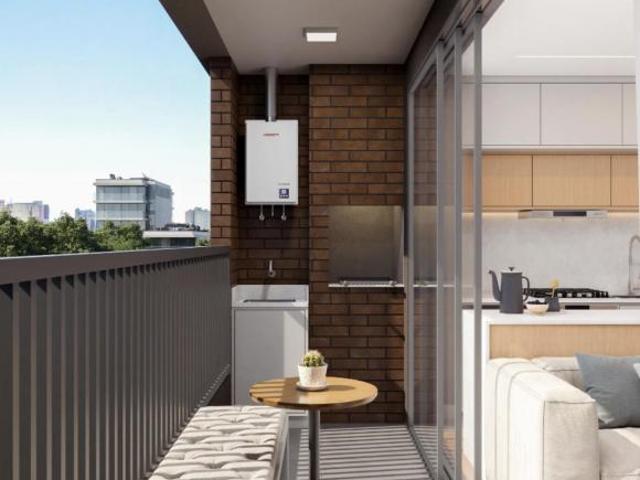 Apartamento bairro Novo Mundo 2 quartos, 1 suite, 1vaga,sacada c/ churrasqueira