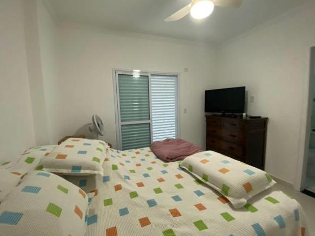 Apartamento caiçara 2quartos, varanda gourmet vista mar!