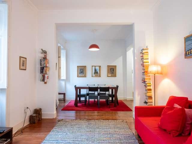 Apartamento central de 3 quartos para alugar no Bairro Alto, Lisboa