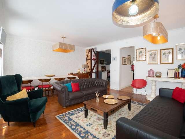 Apartamento chique de 1 quarto para alugar em Estrela, Lisboa