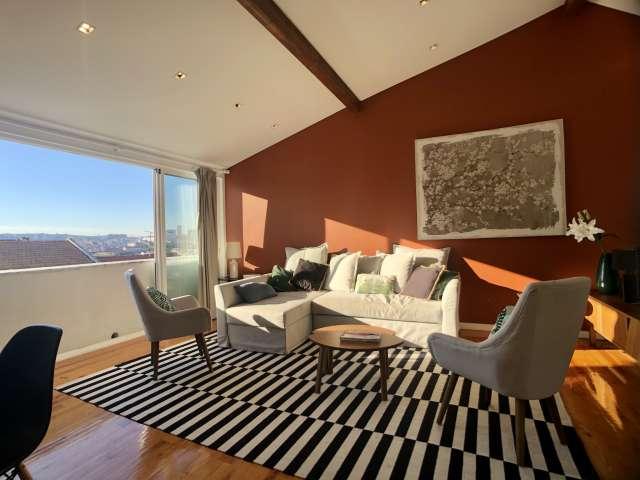 Apartamento chique de 2 quartos para alugar, Penha de França, Lisboa