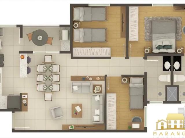 Apartamento com 3 dormitórios, 74 m² venda por R$ 621.373,00 ou aluguel por R$ 3.646,48/mês Mana
