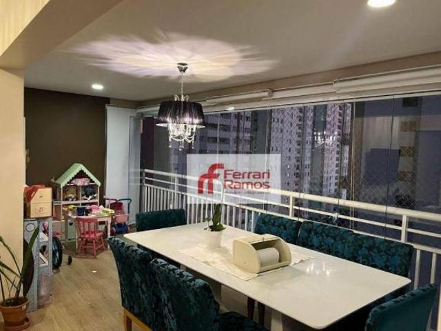 Apartamento com 3 dormitórios à venda, 100 m² por R$ 1.190.000 Tatuapé São Paulo/SP
