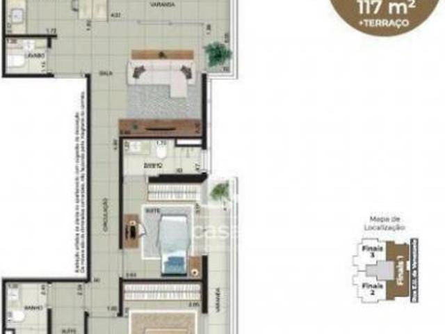 Apartamento com 3 dormitórios à venda, 117 m² por R$ 1.550.000,00 Ponta da Praia Santos/SP