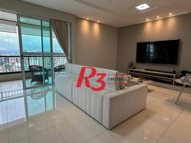 Apartamento com 3 dormitórios à venda, 204 m² por R$ 2.300.000,00 Vila Rica Santos/SP