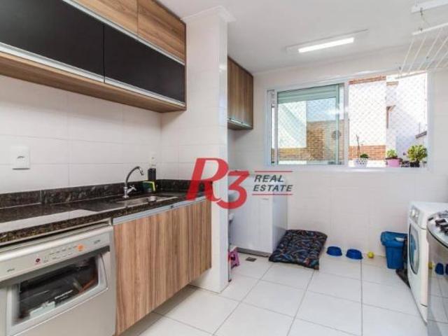 Apartamento com 3 dormitórios à venda, 92 m² Marapé Santos/SP