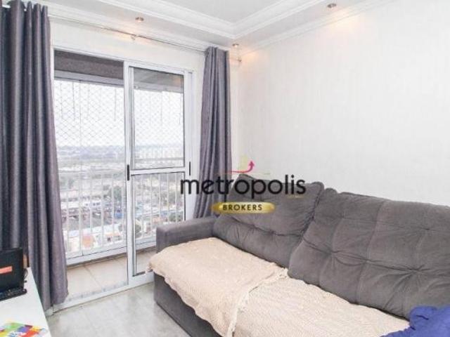 Apartamento com 3 dormitórios e 2 vagas à venda, 58 m² por R$ 450.000 Vila Homero Thon Santo And