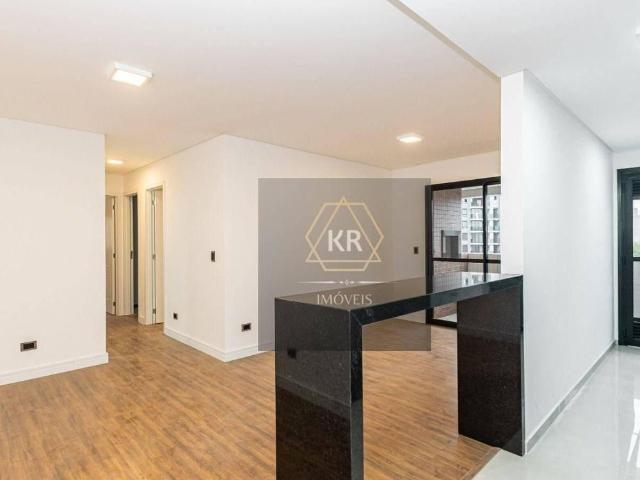Apartamento Com 3 Dormitórios Para Alugar, Semi Mobiliado, Mercês Curitiba/pr