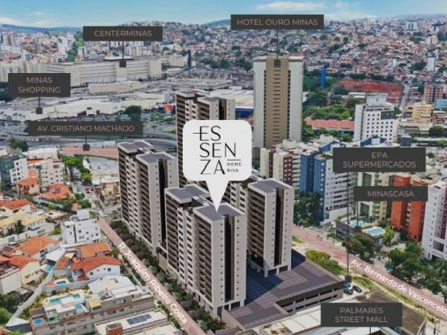 Apartamento com 3 quartos à venda em Belo Horizonte, no bairro Palmares