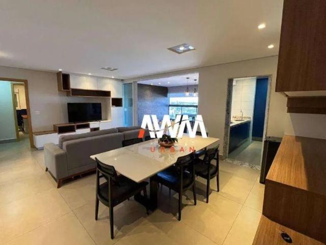 Apartamento com 3 quartos para alugar, 121 m² Setor Marista Goiânia/GO