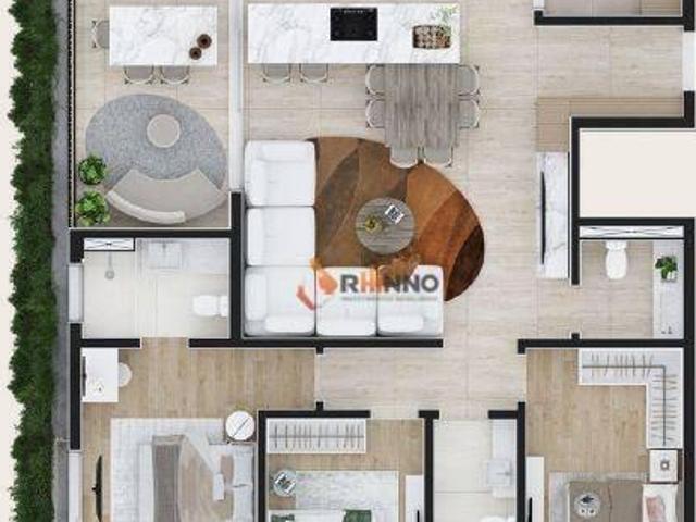 Apartamento com 3 quartos, 122 m² à venda no bairro Água Verde Curitiba/PR