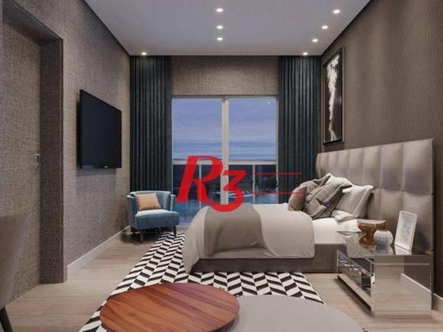 Apartamento com 3 suítes frente mar à venda, 227 m² por R$ 4.970.000 Ponta da Praia Santos/SP