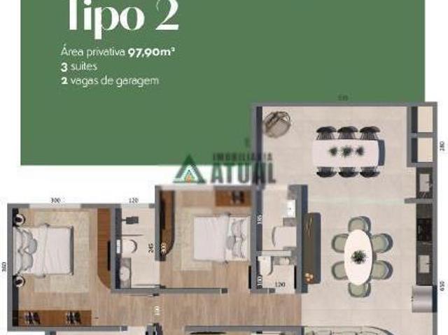Apartamento com 03 suítes na cidade de Porto Camargo