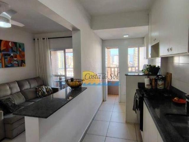 Apartamento com 1 dormitório à venda, 48 m² por R$ 440.000,00 Vila Guilhermina Praia Grande/SP