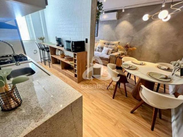 Apartamento com 1 dormitório à venda, 52 m² por R$ 600.000,00 Gonzaga Santos/SP