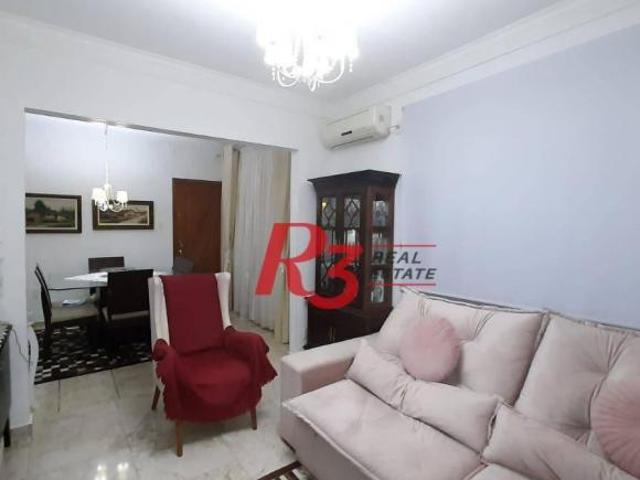Apartamento com 1 dormitório à venda, 63 m² Campo Grande Santos/SP