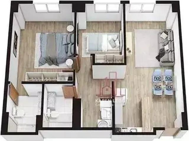 Apartamento com 1 dormitório para alugar, 43 m² por R$ 3.974,00/mês Conjunto Santa Maria Belo Ho