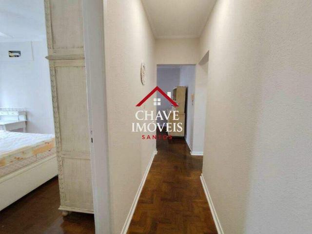 Apartamento com 1 dormitório para alugar, 55 m² por R$ 3.500,02/mês Gonzaga Santos/SP