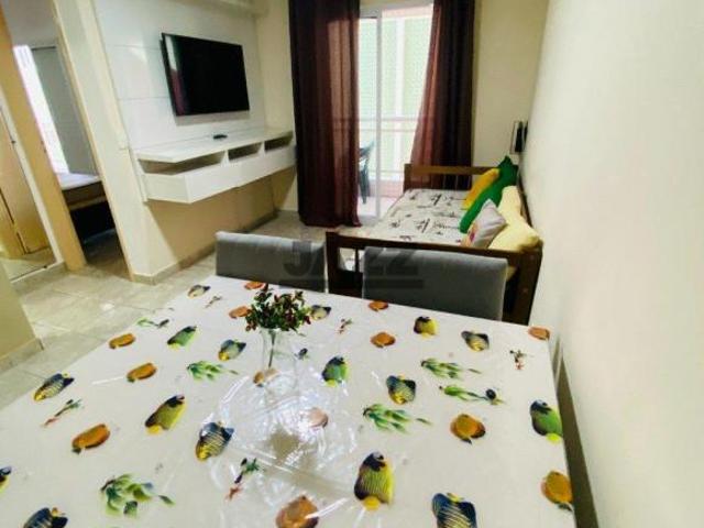 Apartamento com 1 dormitório, 2 sacadas e lazer completo na Ocian em Praia Grande