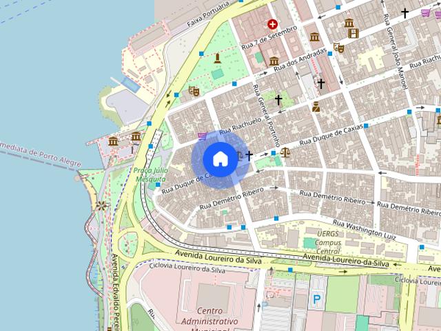 Apartamento com 1 quarto e 48m² para alugar em Centro Histórico, Porto Alegre