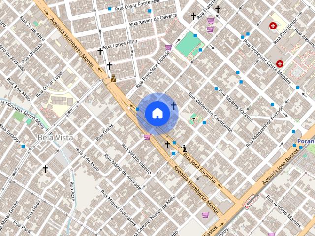 Apartamento com 1 quarto para alugar, 30 m² por R$ 760/mês Rodolfo Teófilo Fortaleza/CE