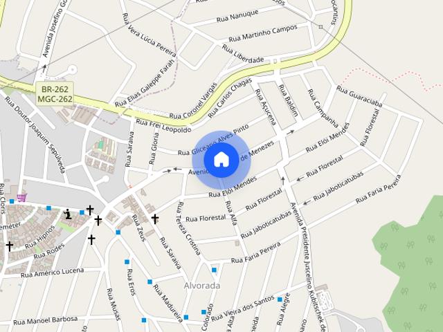 Apartamento com 1 quarto para alugar em Sabará, no bairro Alvorada