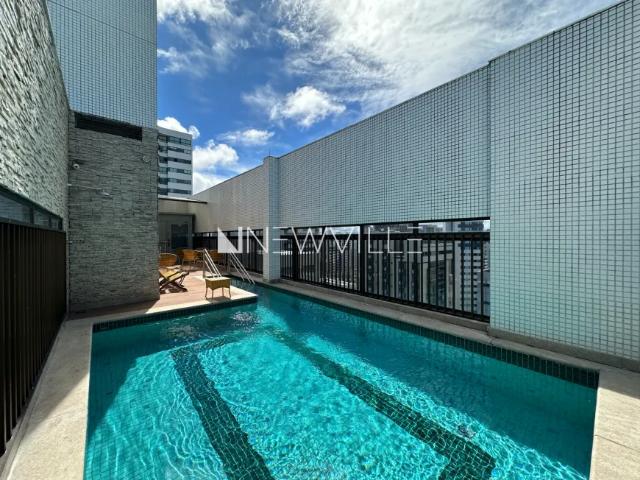 Apartamento para alugar no Edf. Ivani Silvestre, na Av. Boa Viagem – 42,72m², 1 quarto, beira mar |