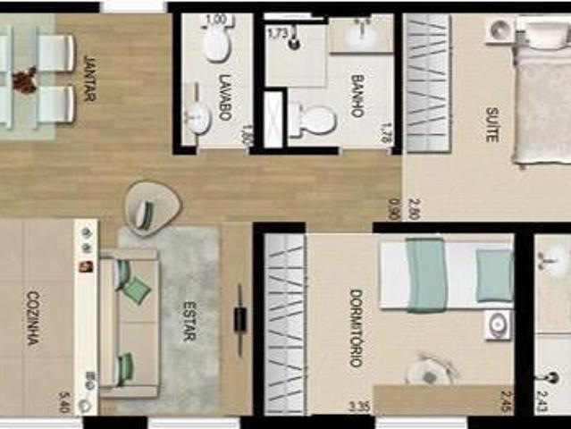 Apartamento com 1 Quartos para Venda, 41m², por R$ 286.000,00, em Vila Arens, Jundiaí / SP