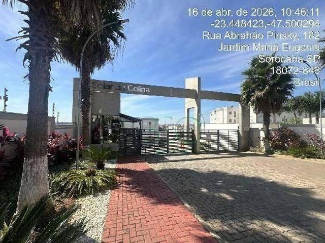 Apartamento com 2 dorm à venda, 41 m² por R$ 122.695,94 Caguaçu Sorocaba/SP