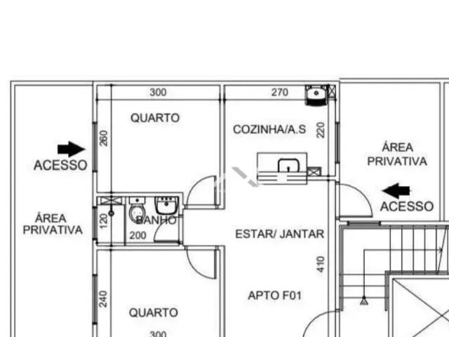 Apartamento com 2 dormitórios à venda, 39 m² por R$ 249.000,00 Edifício Borella MRV Bauru/SP