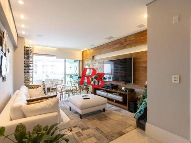 Apartamento com 2 dormitórios à venda, 134 m² por R$ 2.200.000,00 Ponta da Praia Santos/SP