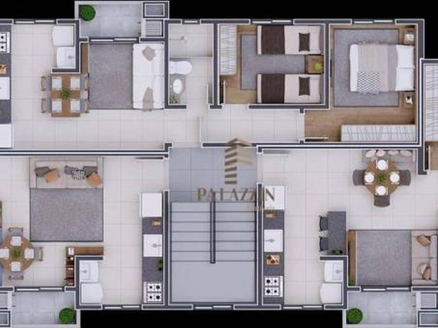 Apartamento com 2 dormitórios à venda, 46 m² por R$ 329.900,00 Pedro Moro São José dos Pinhais/P