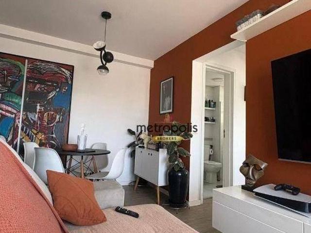 Apartamento com 2 dormitórios à venda, 47 m² por R$ 365.000,00 Vila Sacadura Cabral Santo André/